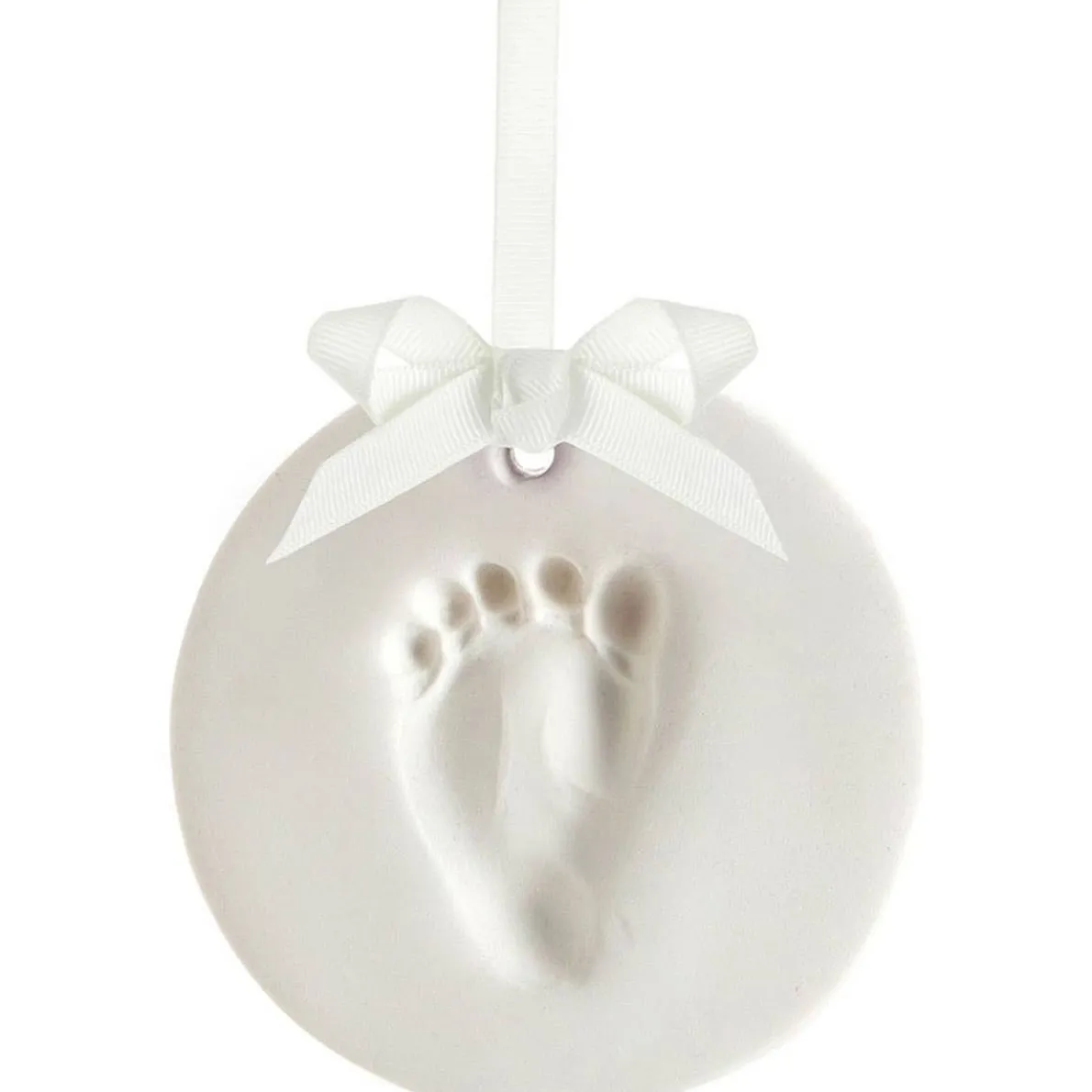 Babyprint Ornament - White