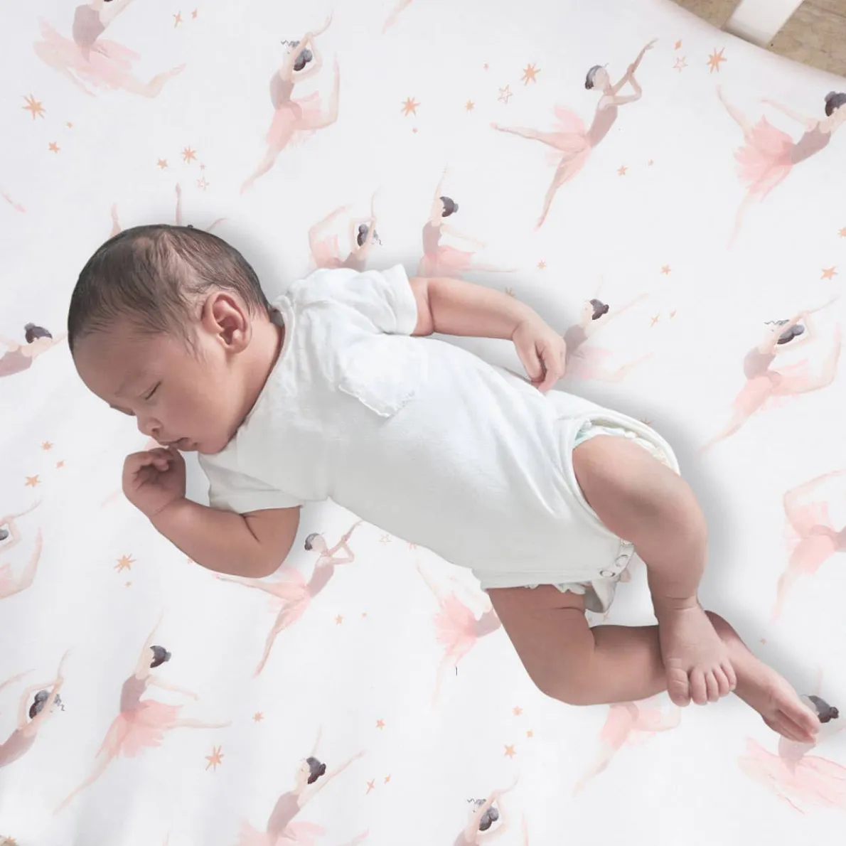 Ballerina Baby Crib Sheet