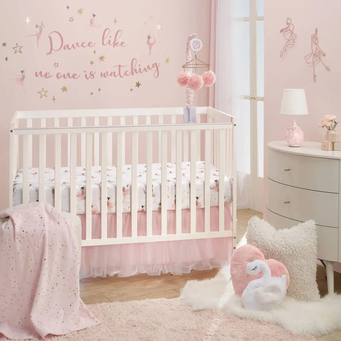 Ballerina Baby Crib Sheet