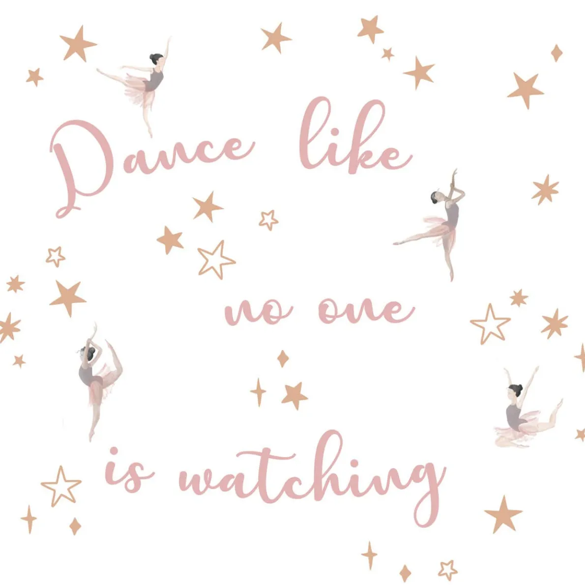 Ballerina Baby Wall Decals