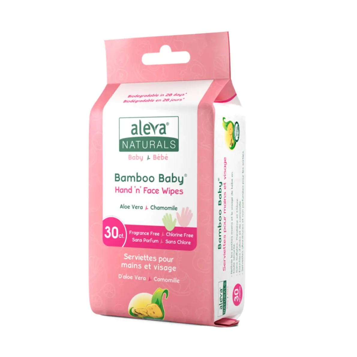 Bamboo Hand & Face Wipes (30ct)