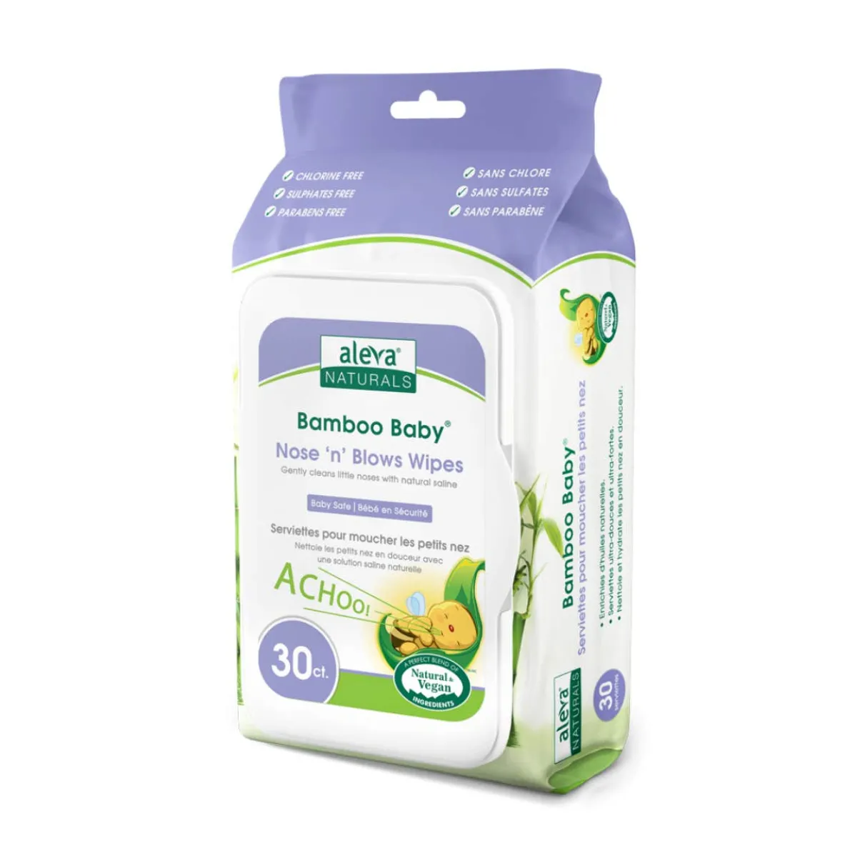Bamboo Nose N' Blows Wipes (30ct)
