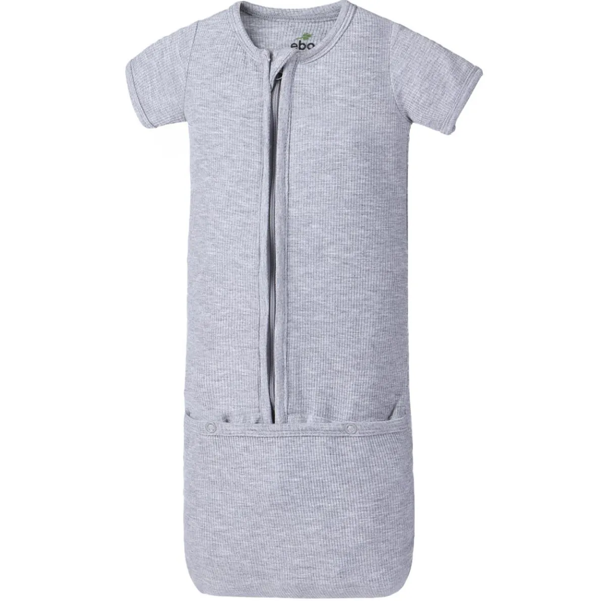 Bamboo Ribbed Short Sleeve Convertible Gown