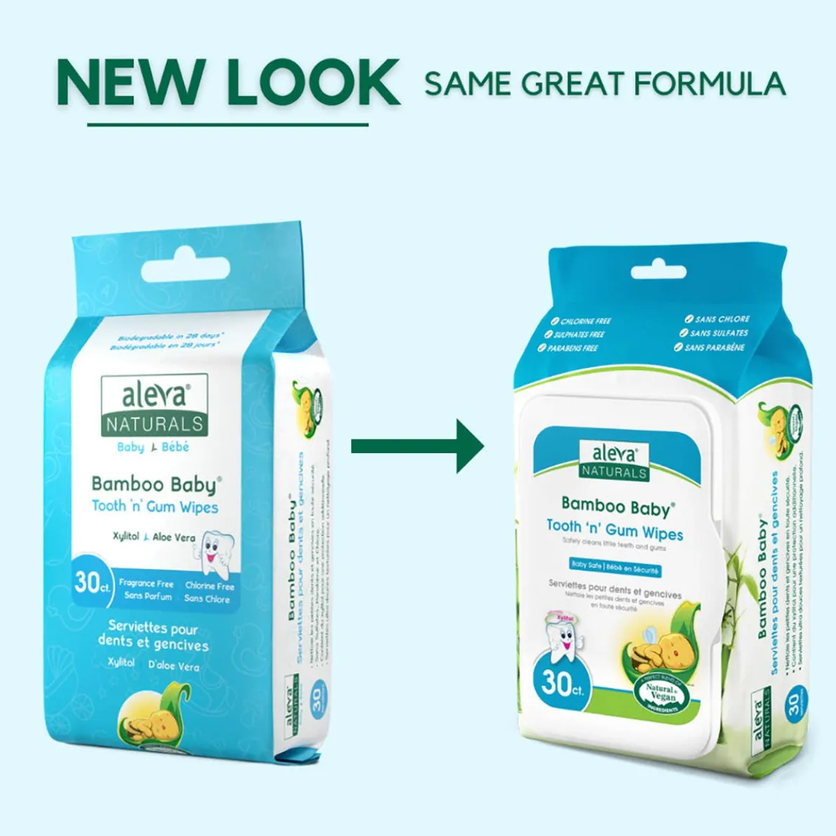 Bamboo Tooth & Gum Wipes (30ct)