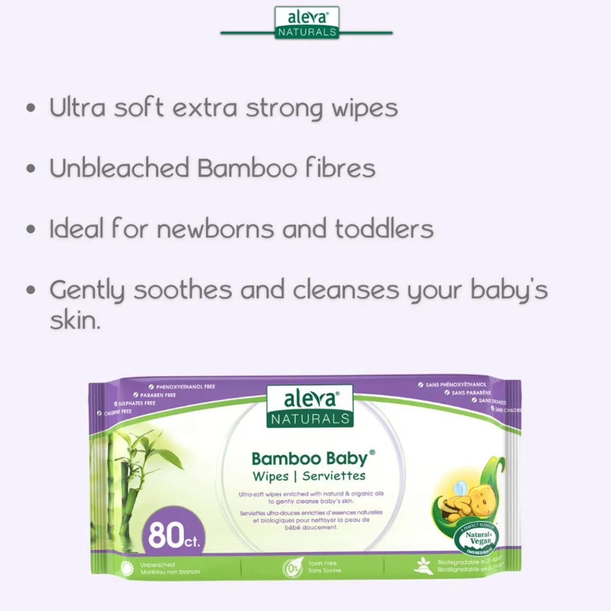 Bamboo Wipes (80ct)