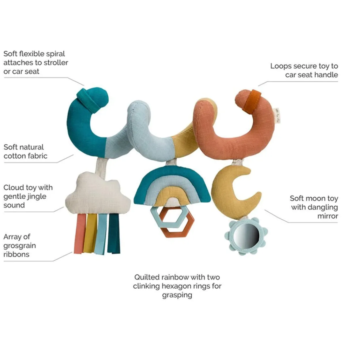 Bitzy Bespoke Spiral Car Seat Activity Toy