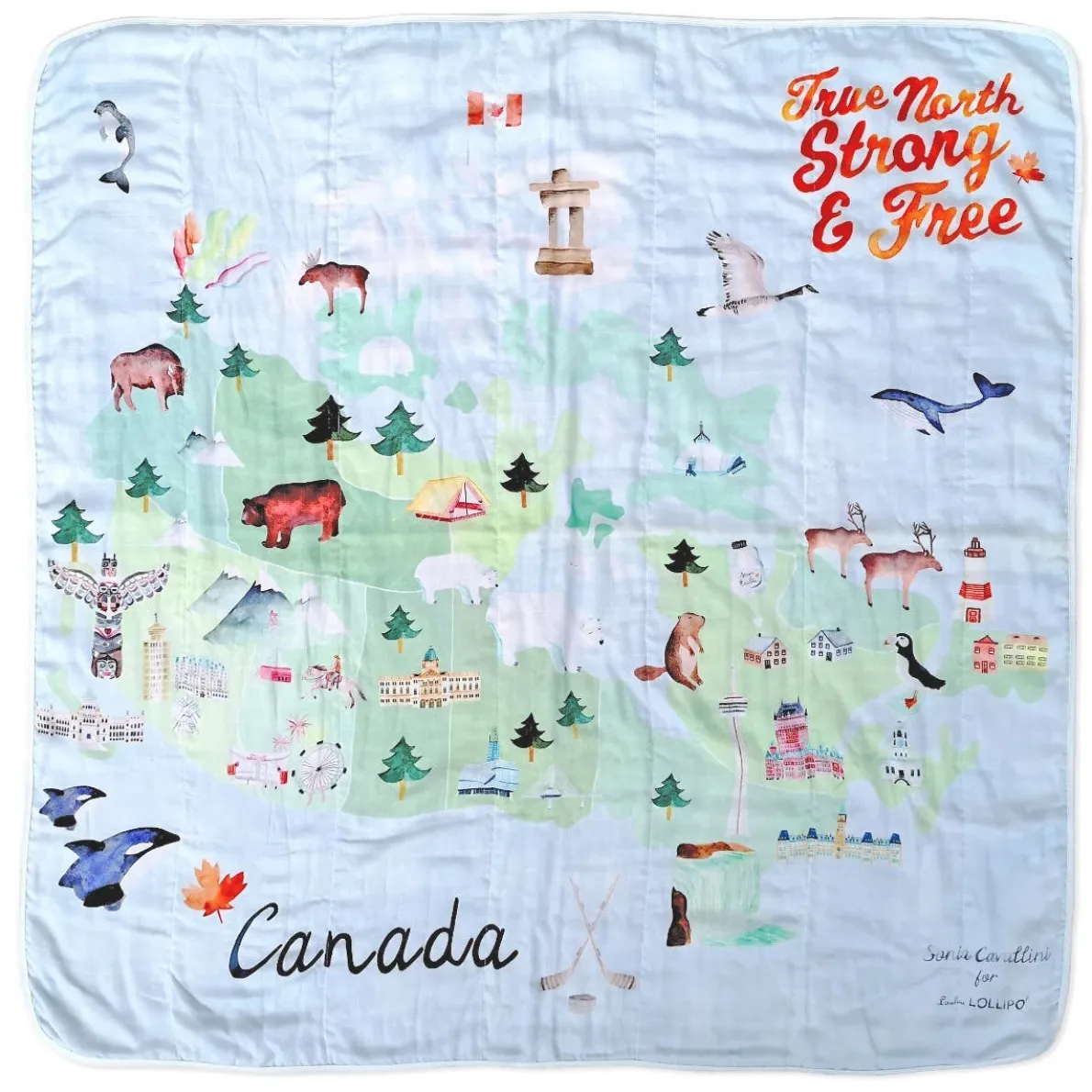 Canada Muslin Quilt Blanket