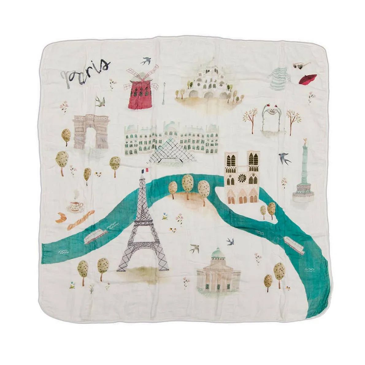 City Muslin Quilt Blanket