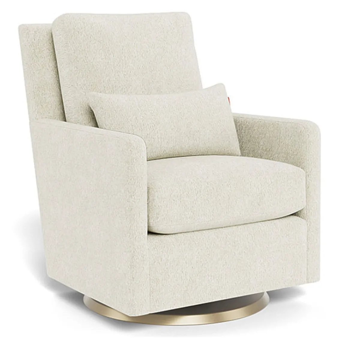 Como Glider - Faux Sheepskin with Swivel Base