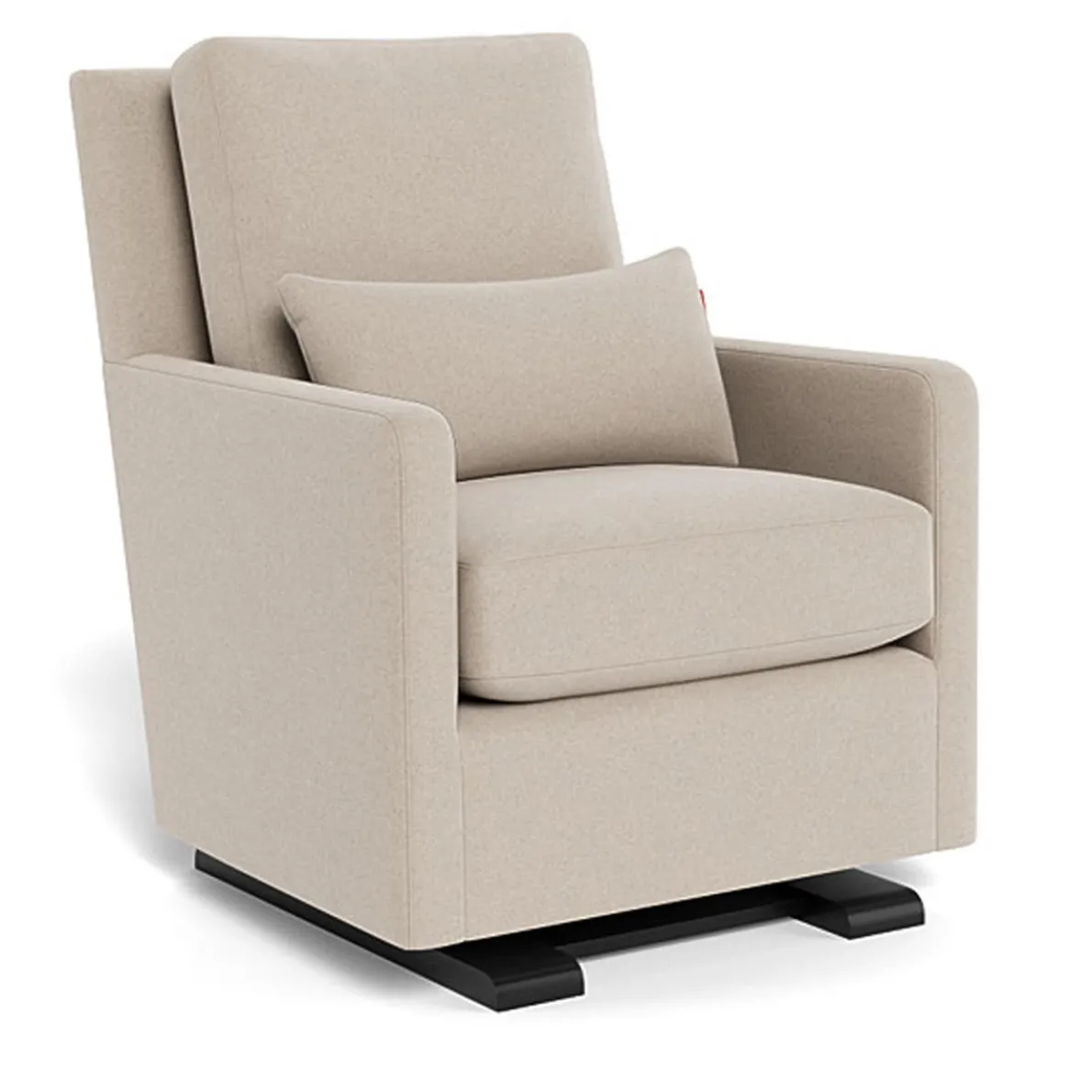 Como Glider - Wool Fabric with Espresso Base