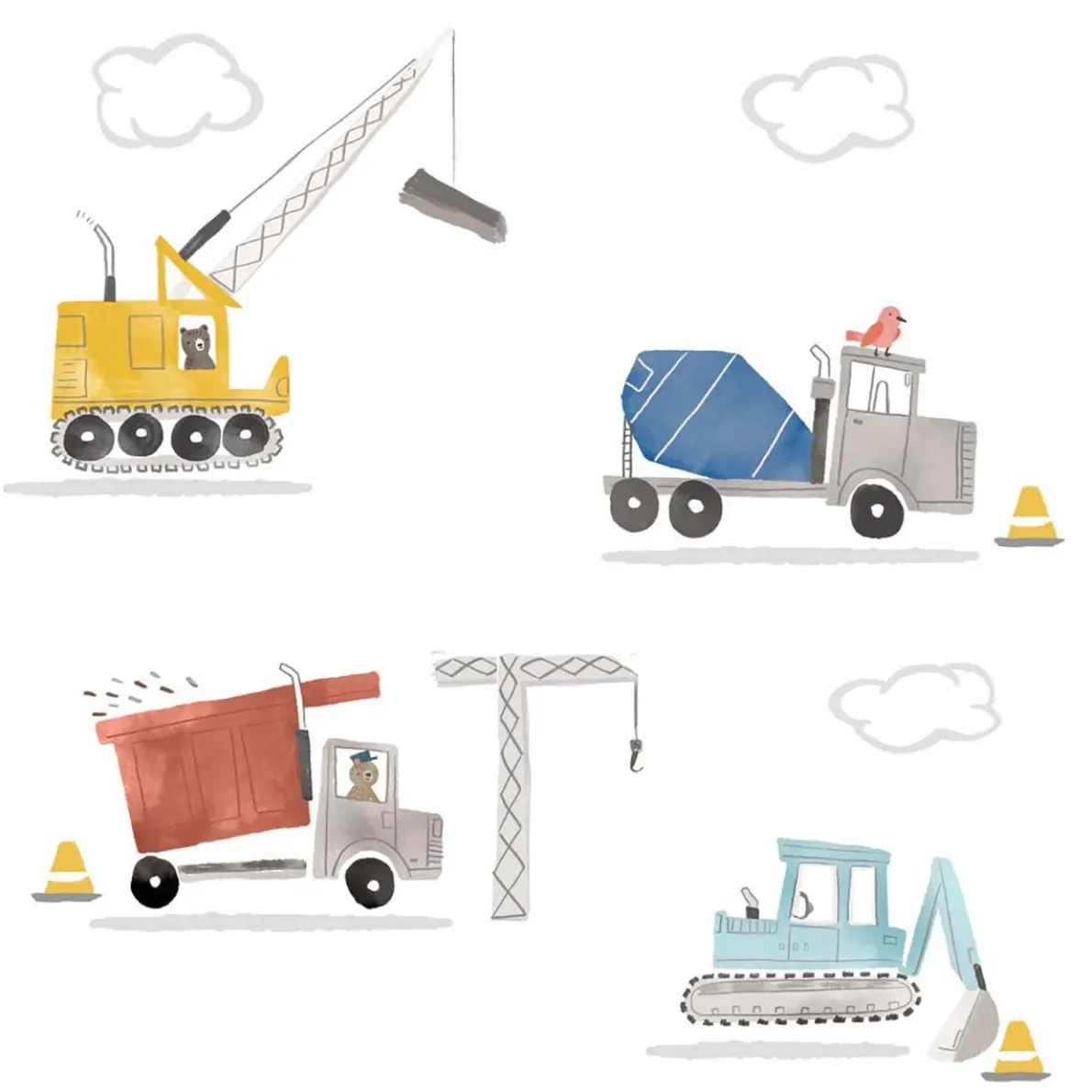 Construction Zone Wall Decals