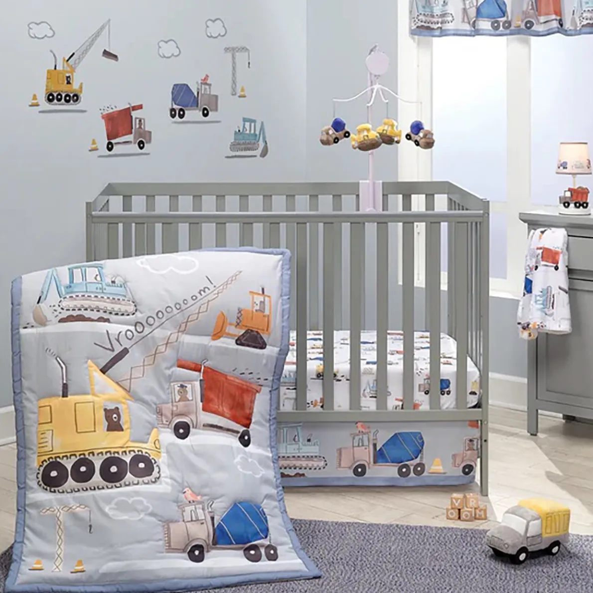 Construction Zone 3 Piece Crib Set