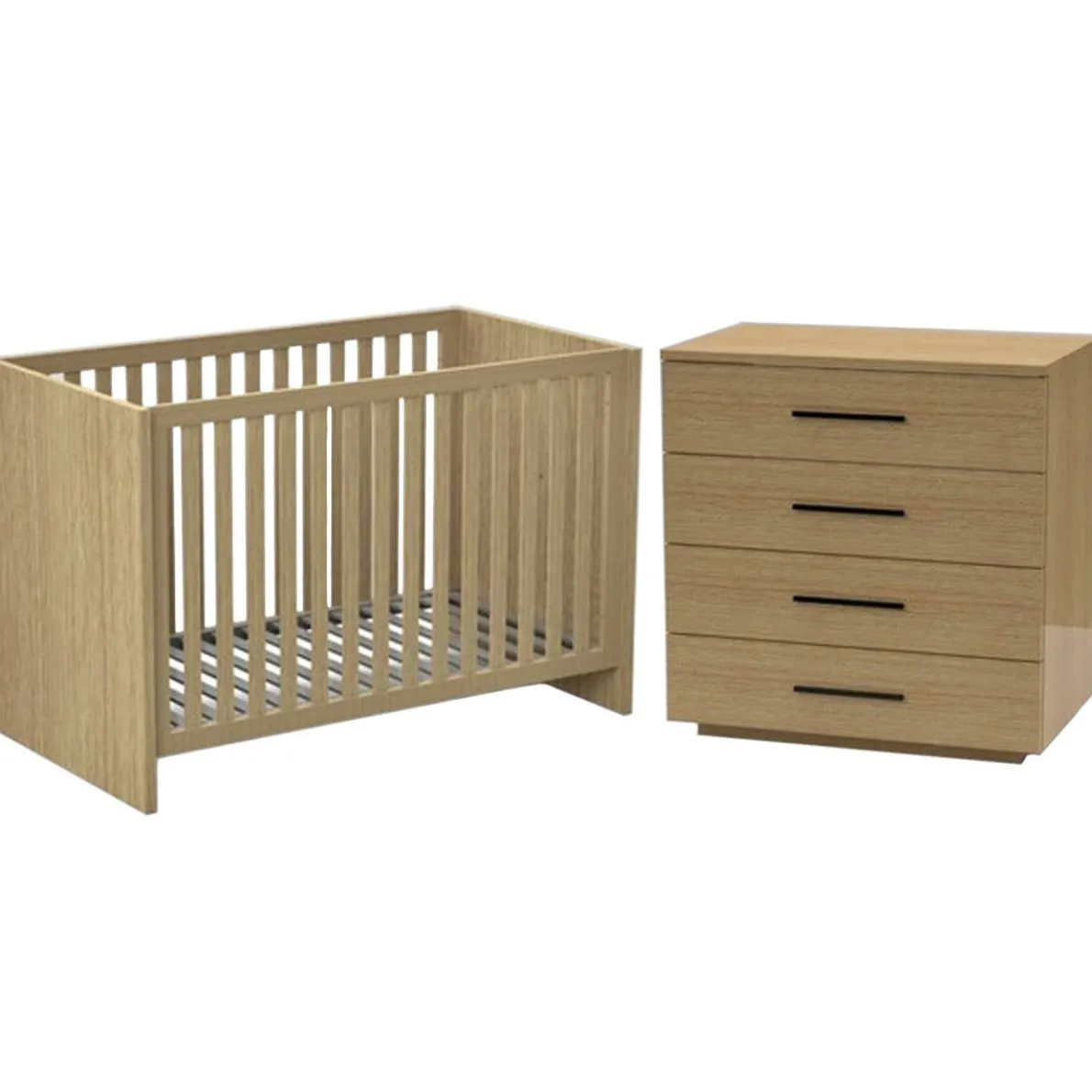 Contempo Island Crib & Combo Drawer