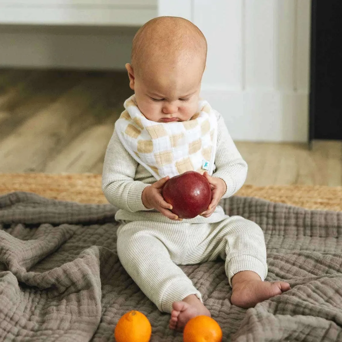 Cotton Muslin Bandana Bib (4 Pack)