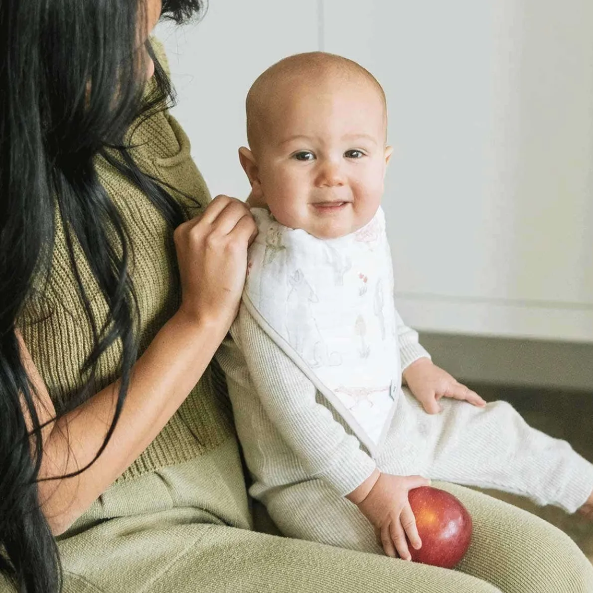 Cotton Muslin Bandana Bib (4 Pack)