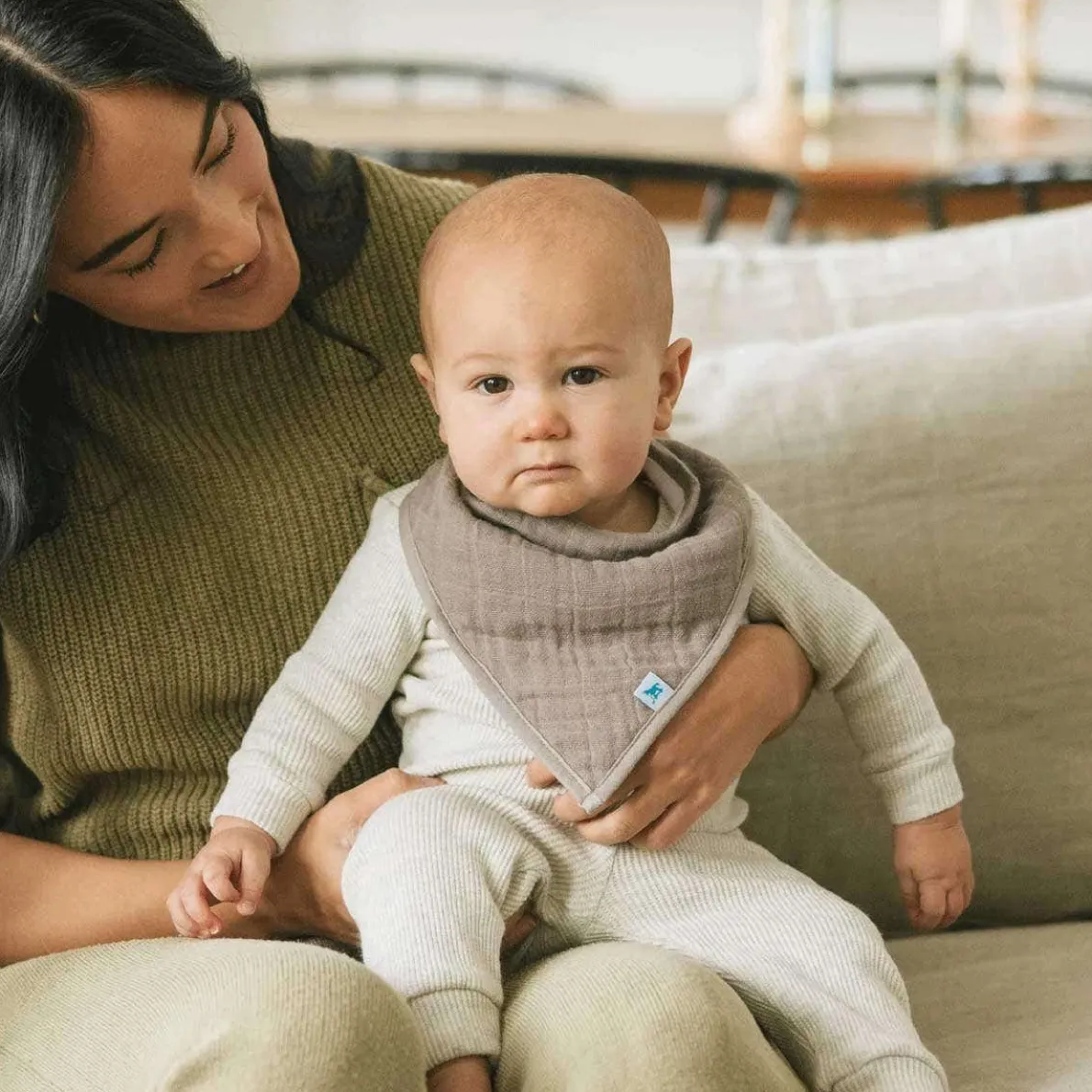 Cotton Muslin Bandana Bib (4 Pack)