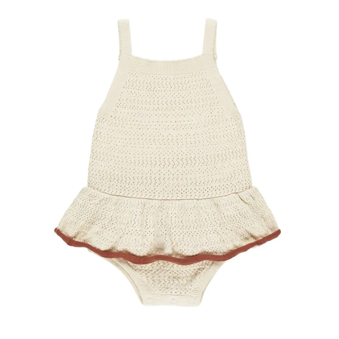 Crochet Ruffle Romper