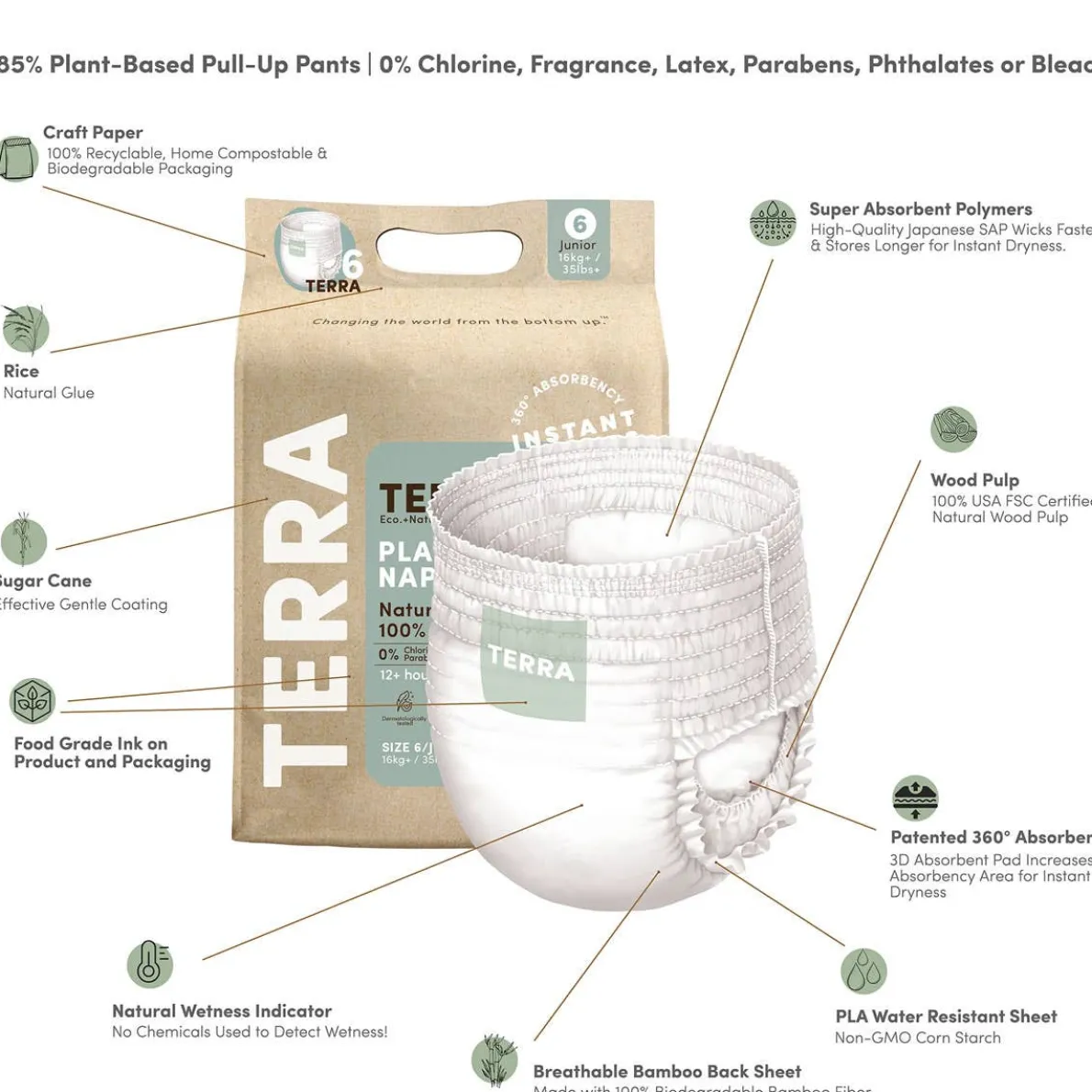 Diaper Pants Size 6 (Junior)