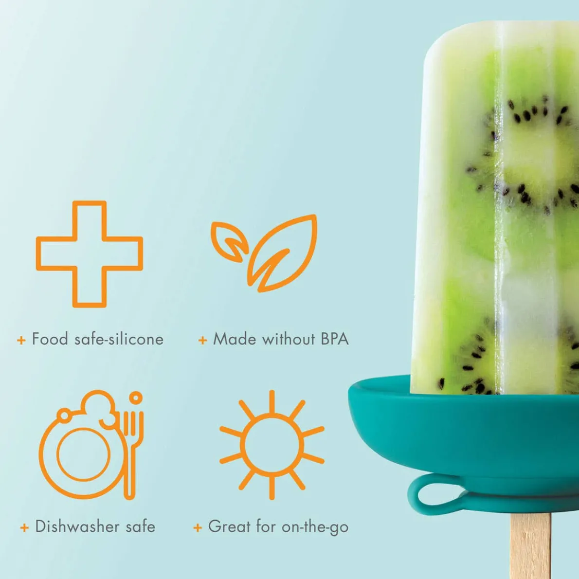 Drizzle Popsicle and Ice Cream Cone Holder (2 Pack)