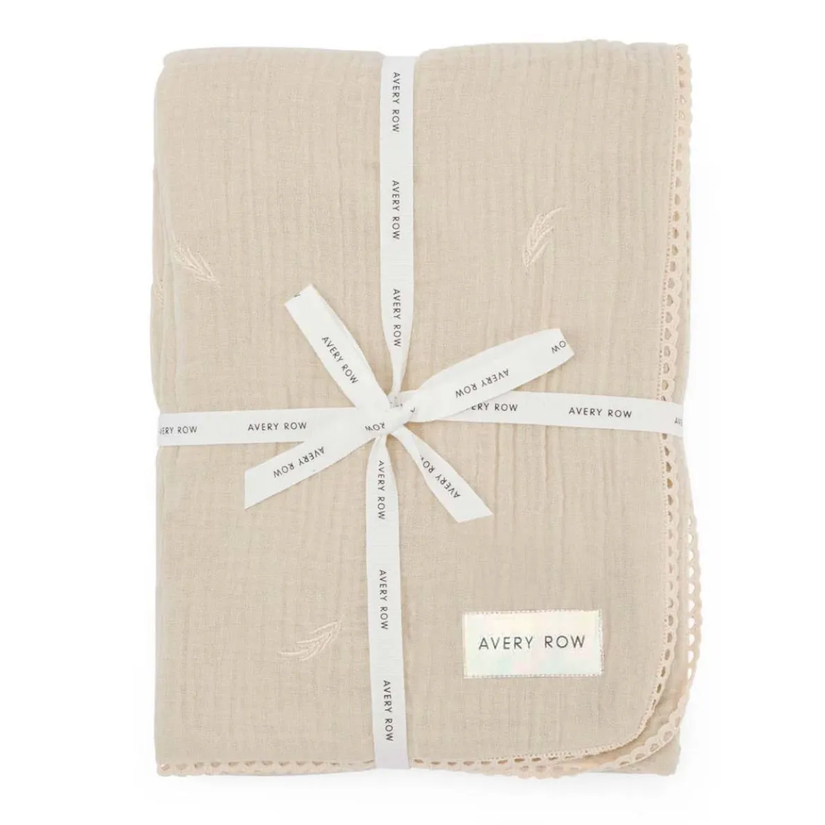 Embroidered Muslin Blanket