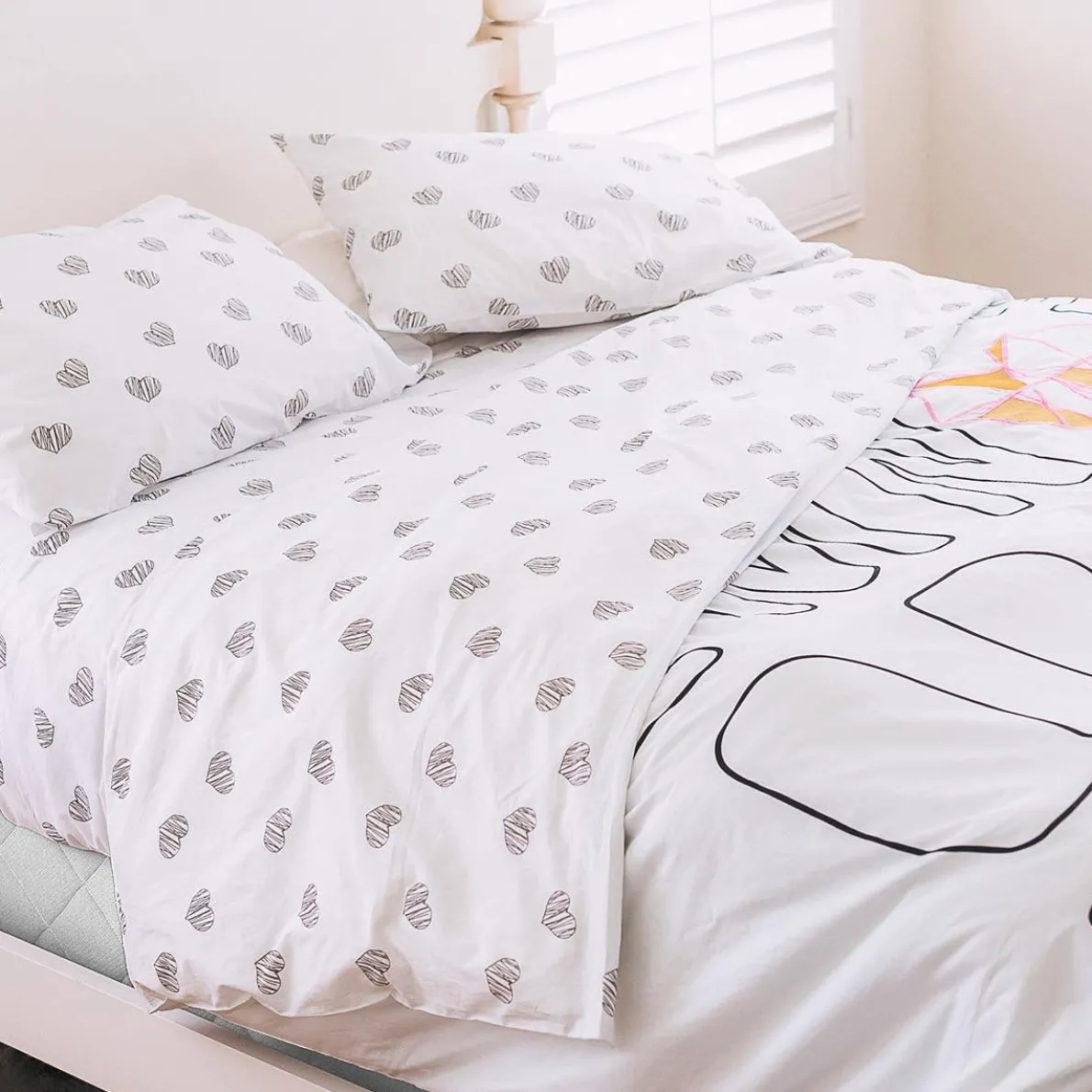 Full Duvet Set - Paper Hearts