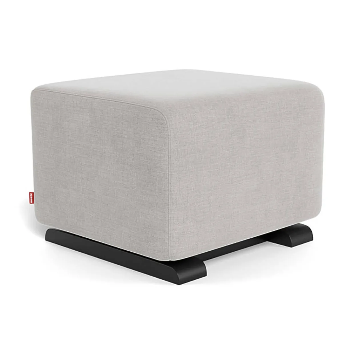Gliding Ottoman - European Fabric with Espresso Base