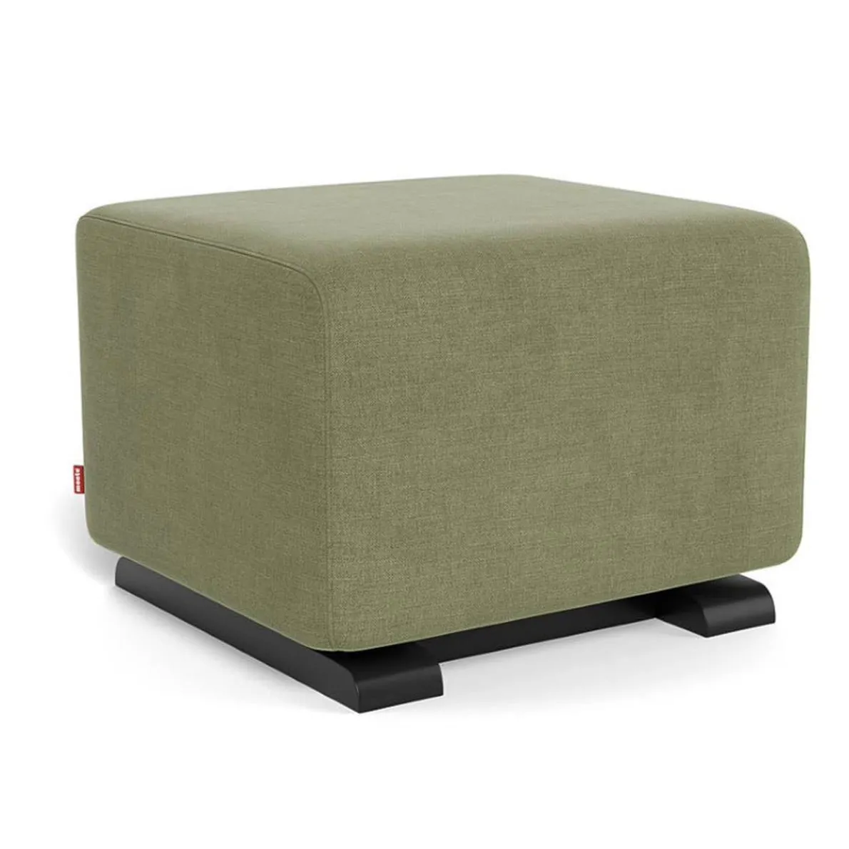 Gliding Ottoman - European Fabric with Espresso Base