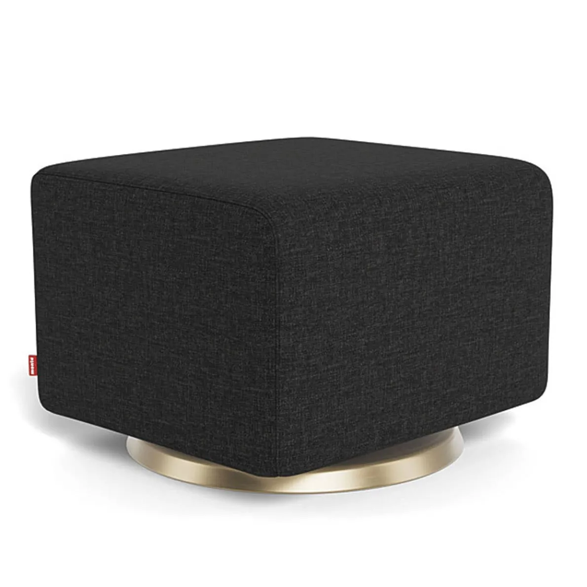 Gliding Ottoman - Fabric with Swivel Base