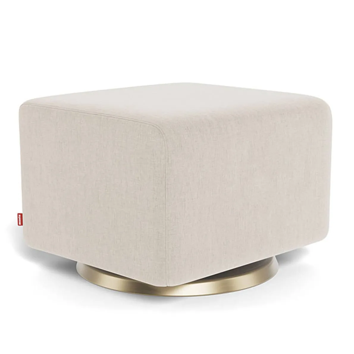 Gliding Ottoman - Fabric with Swivel Base