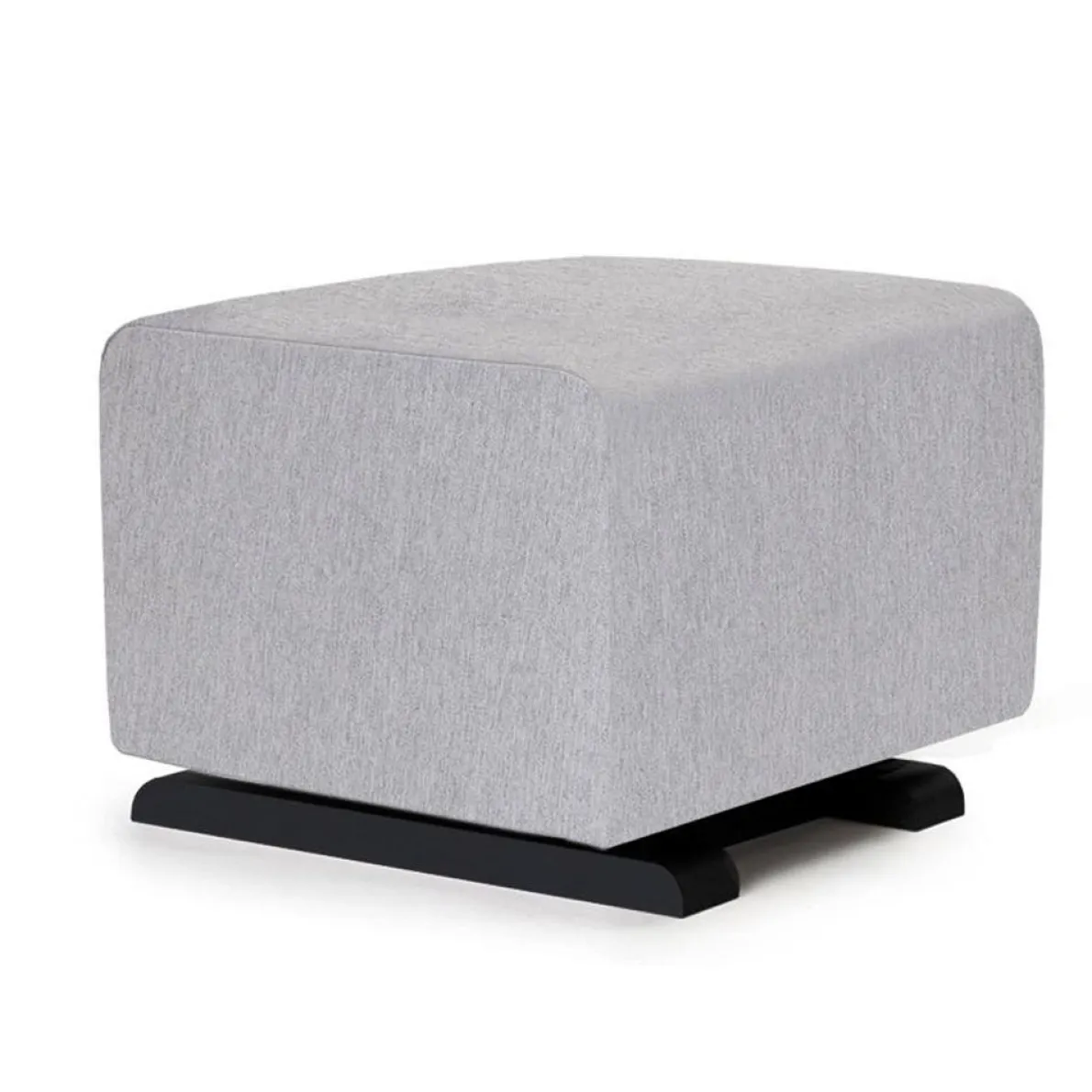 Gliding Ottoman - Fabric with Espresso Base