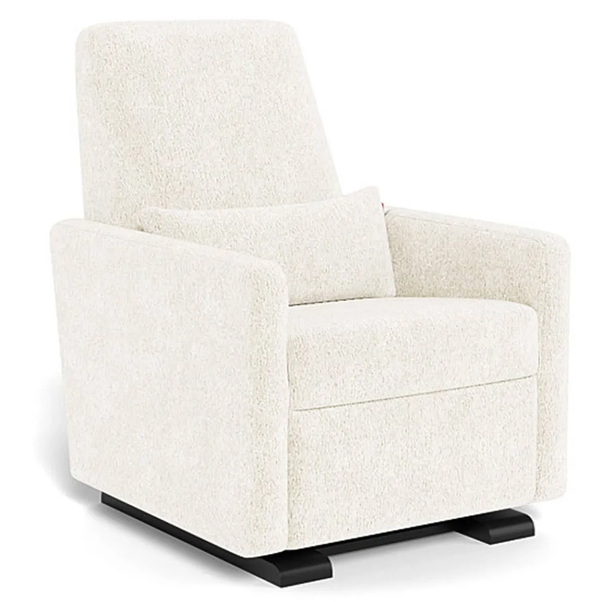 Grano Glider Recliner - Faux Sheepskin with Espresso Base