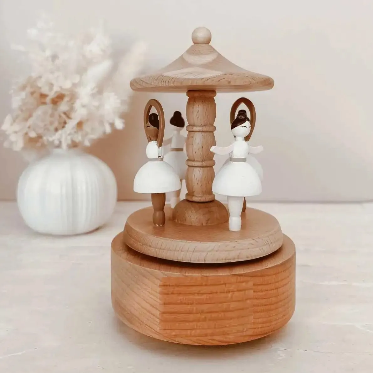 Heirloom Wooden Musical Carousel