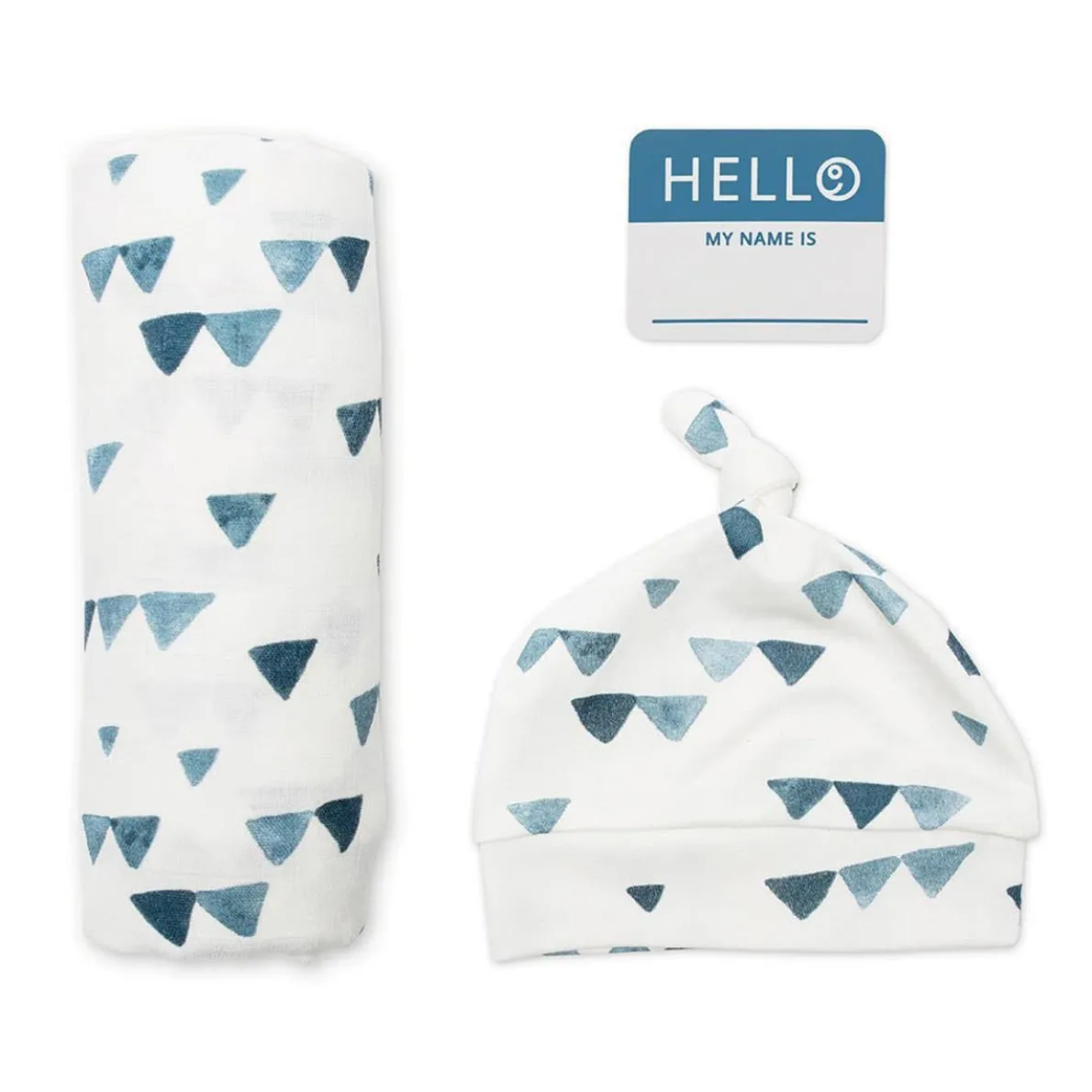 Hello World Blanket & Knotted Hat