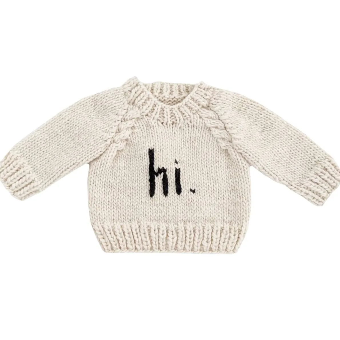 hi. Crew Neck Sweater