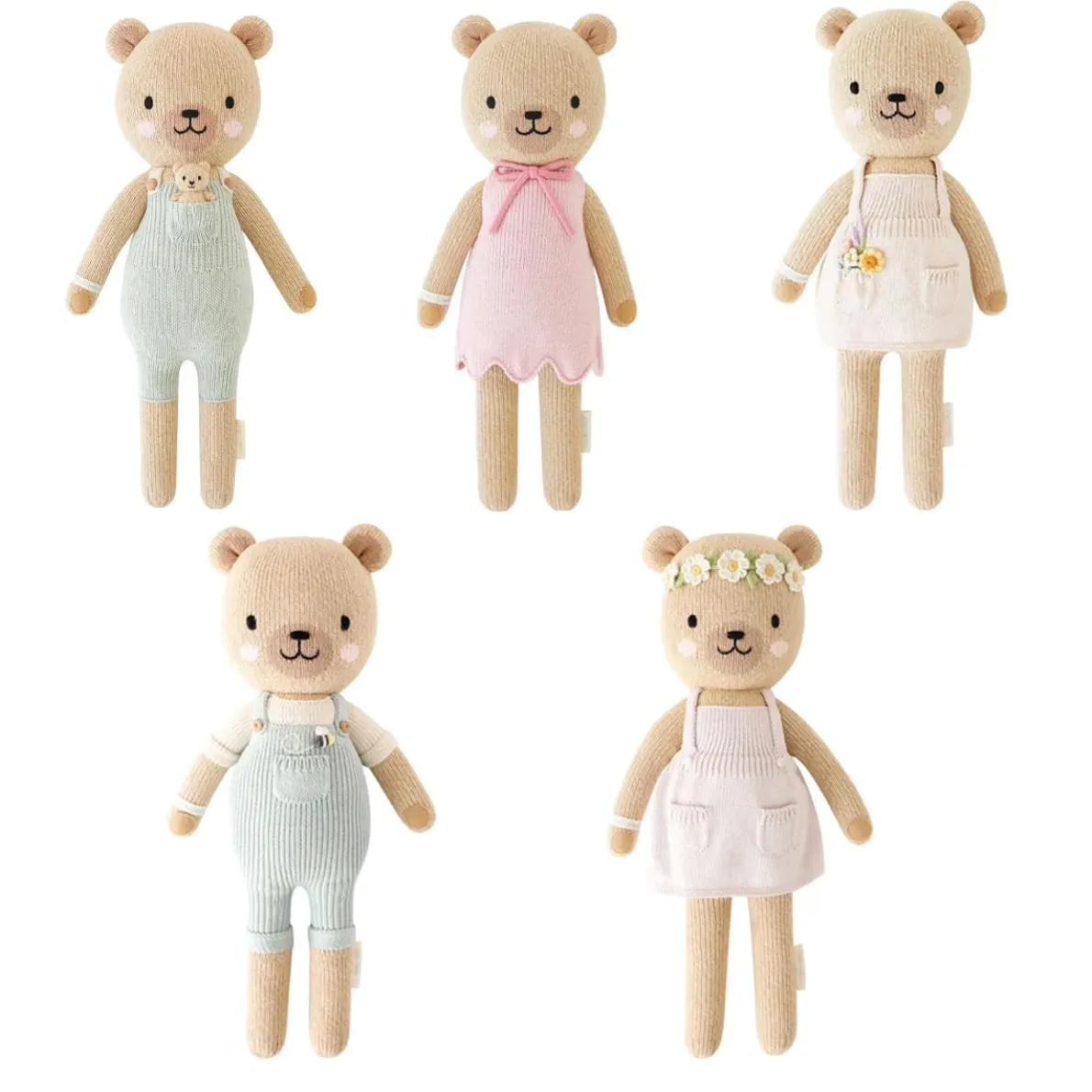 Honey Bear Big Knit Doll