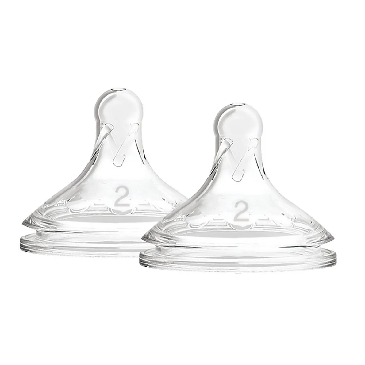 Level 2 Wide Neck Silicone Nipple (2 Pack)