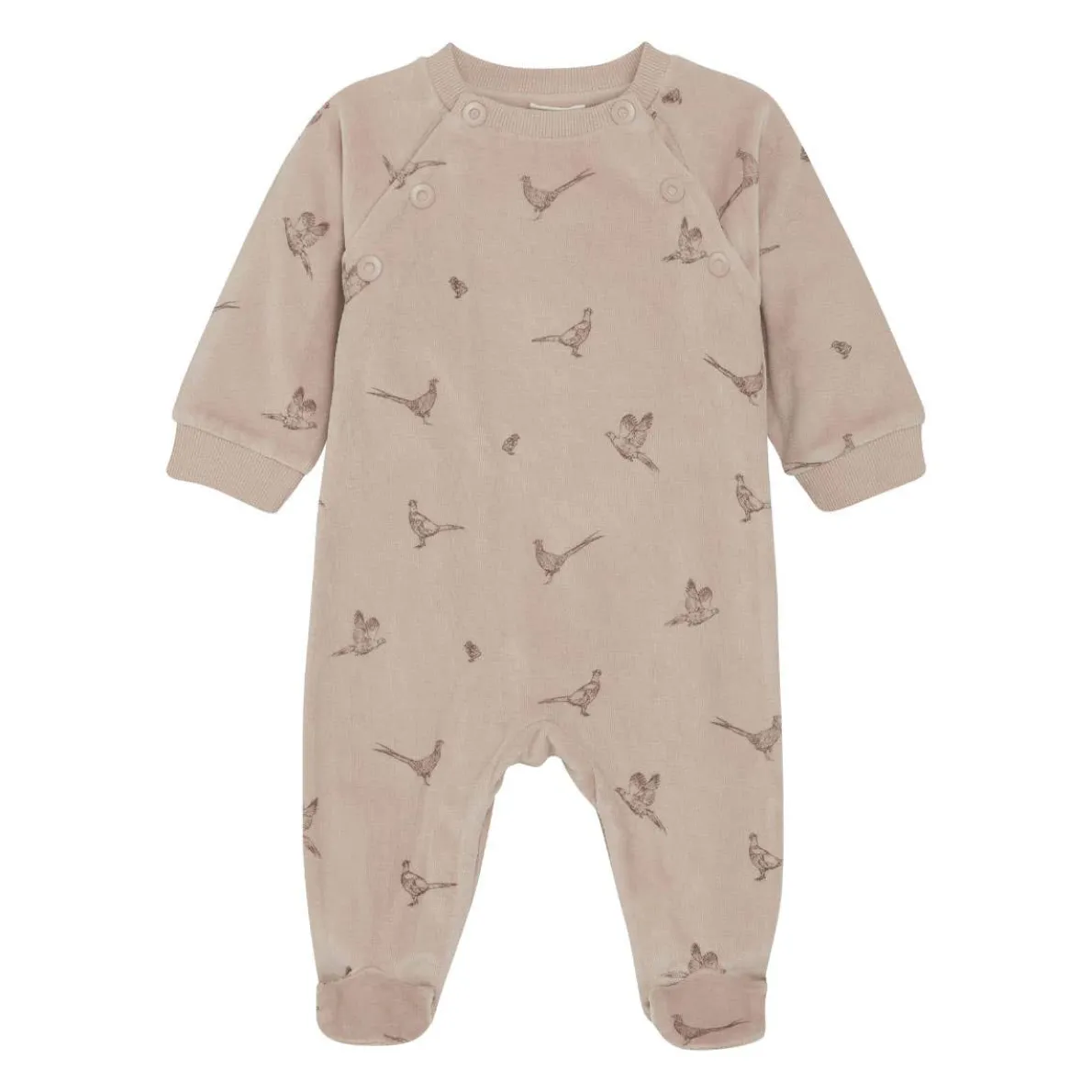 Long Sleeve Velour Romper