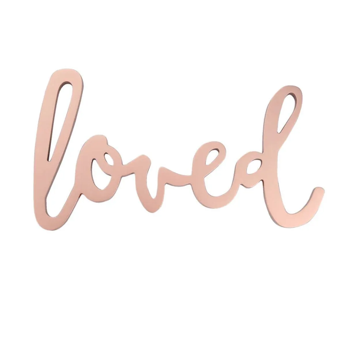 Loved Metallic Wall Decor