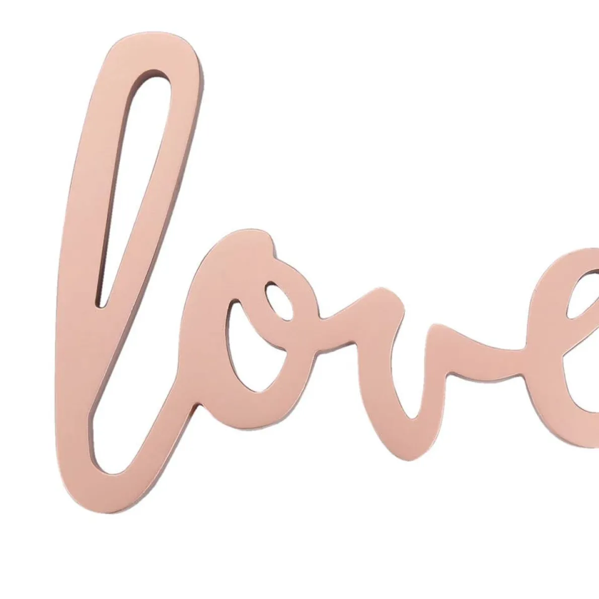 Loved Metallic Wall Decor