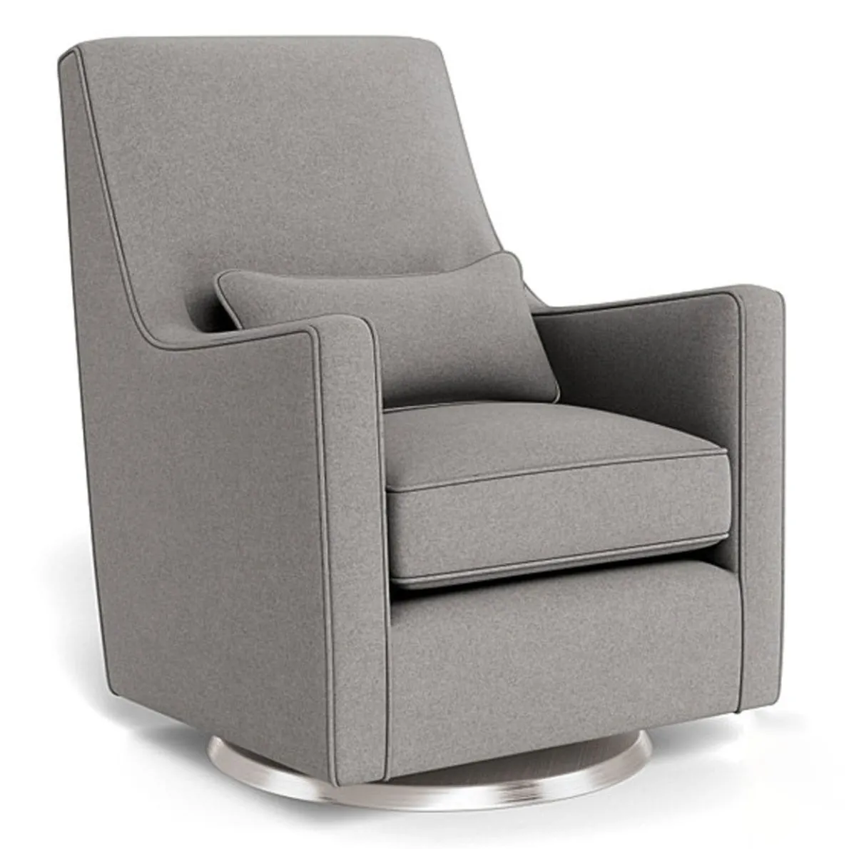Luca Glider - Wool Fabric with Swivel Base