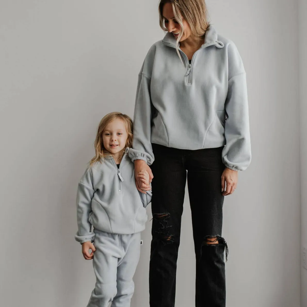 Mama Polar Fleece Zip Sweater