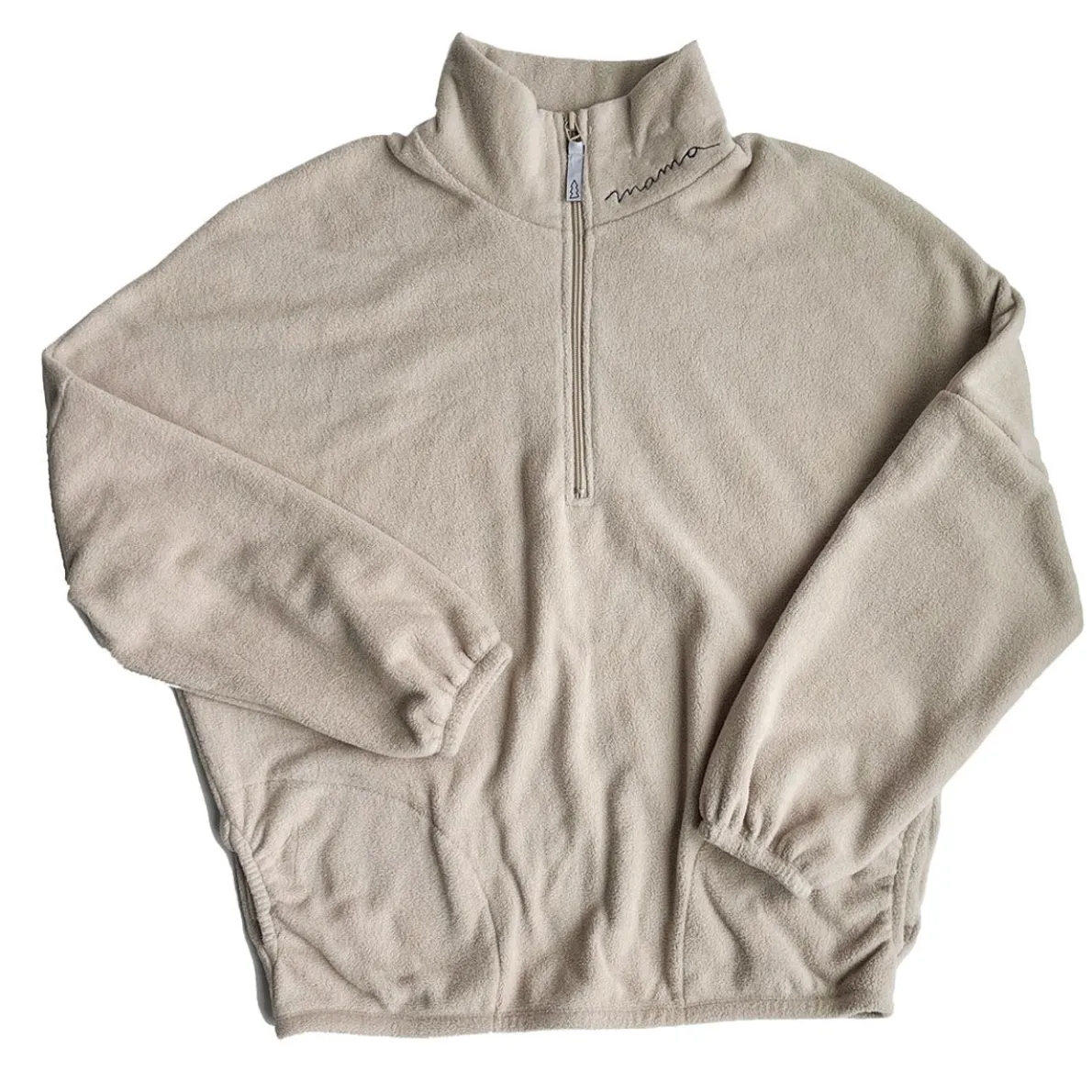 Mama Polar Fleece Zip Sweater
