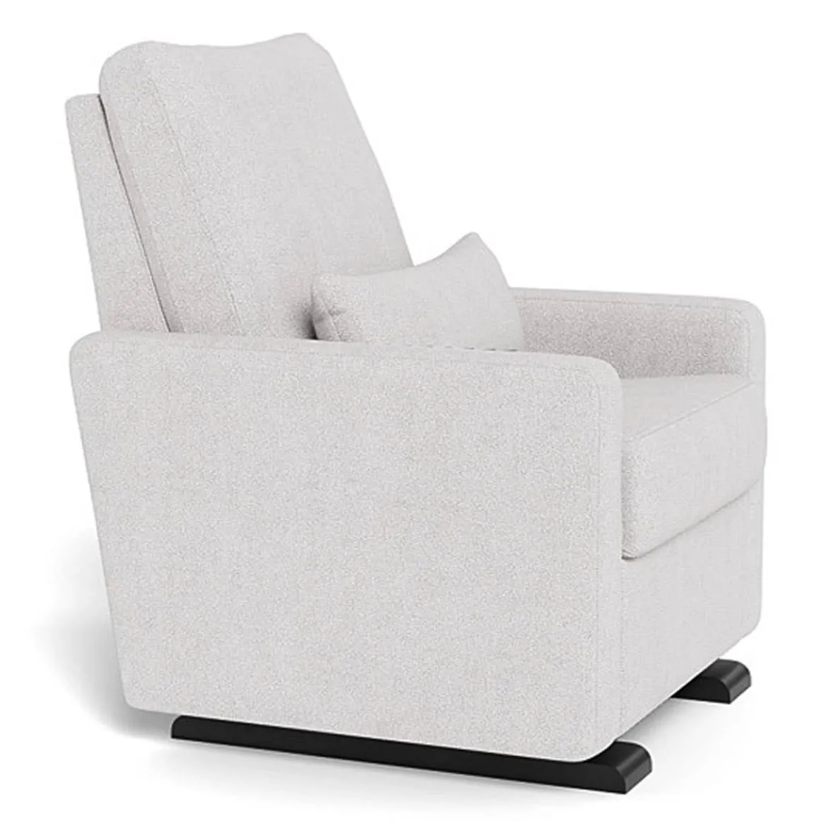 Matera Glider Motorized Recliner - Fabric with Espresso Base