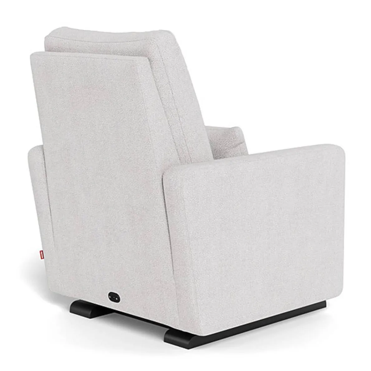 Matera Glider Motorized Recliner - Fabric with Espresso Base