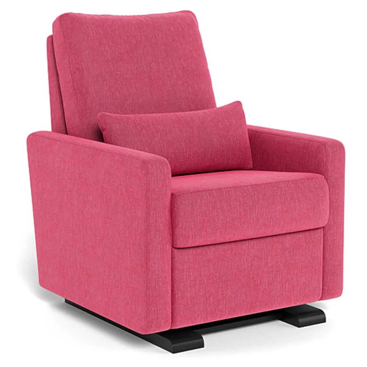 Matera Glider Motorized Recliner - Fabric with Espresso Base