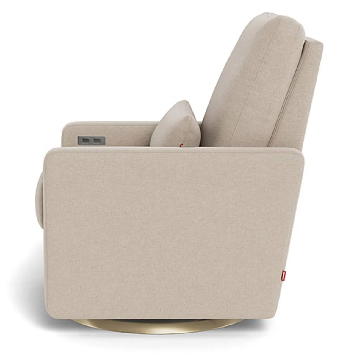 Matera Glider Motorized Swivel Recliner - Wool Fabric