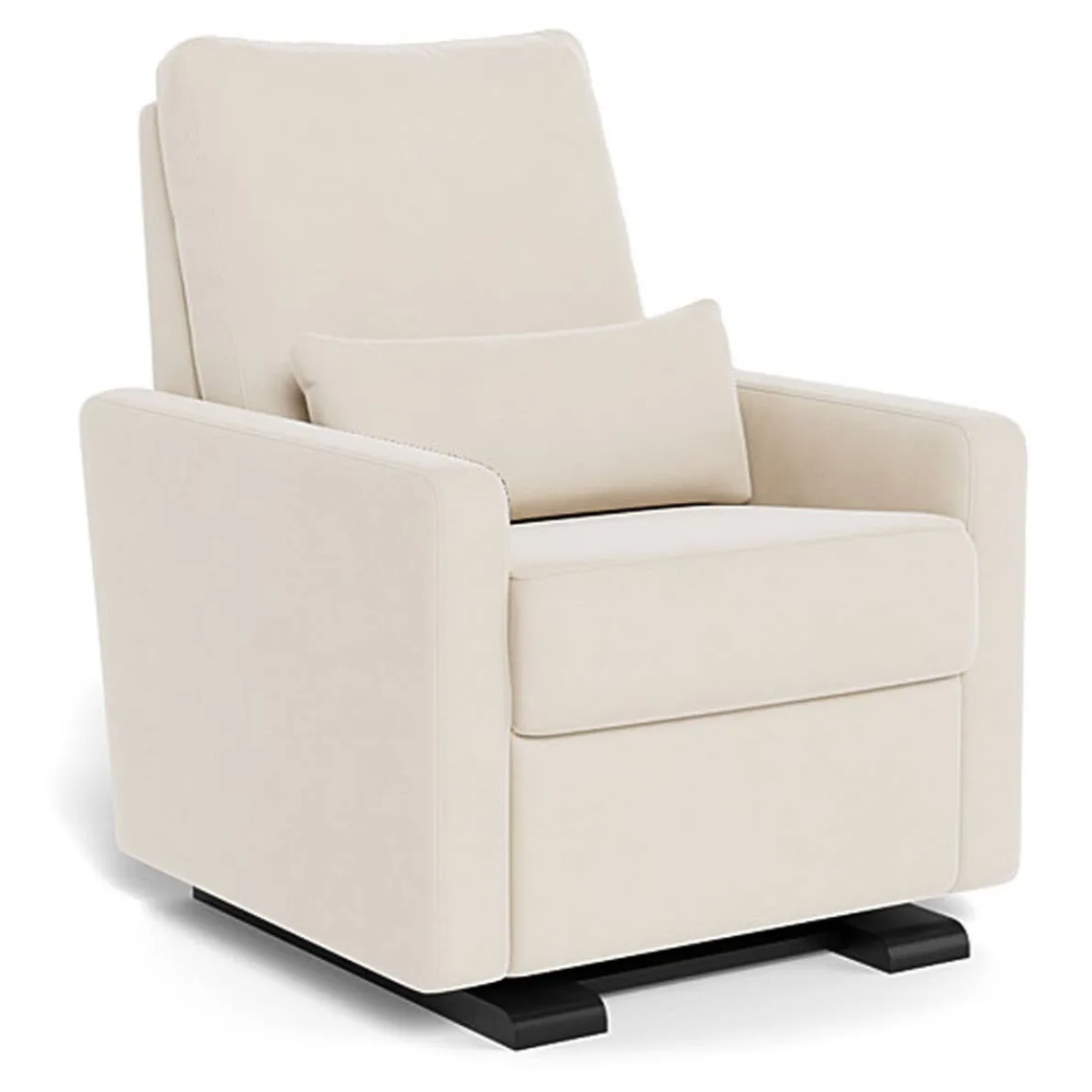 Matera Glider Motorized Recliner - European Fabric with Espresso Base