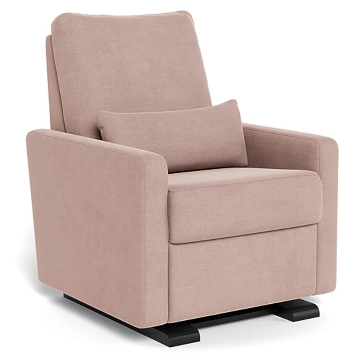 Matera Glider Motorized Recliner - European Fabric with Espresso Base
