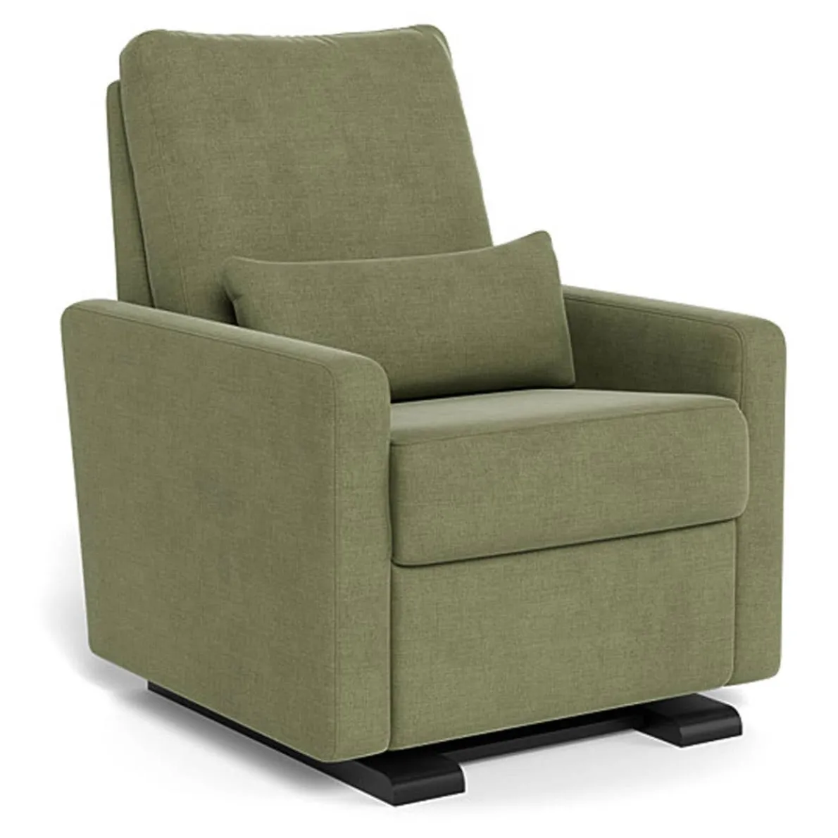 Matera Glider Motorized Recliner - European Fabric with Espresso Base