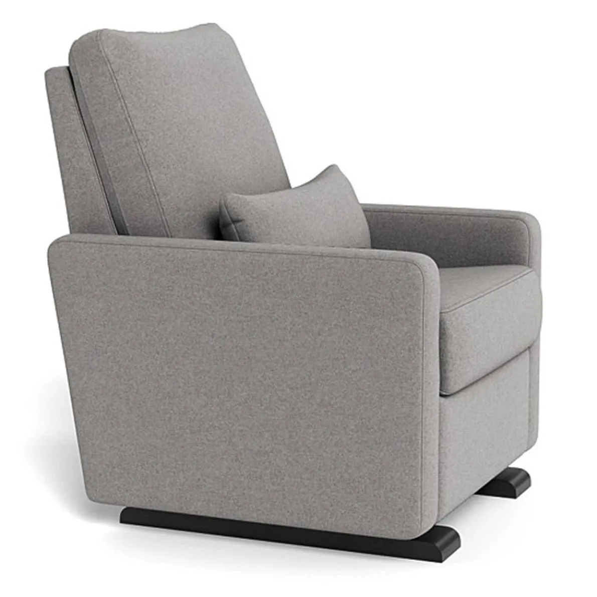 Matera Glider Motorized Recliner - Wool Fabric with Espresso